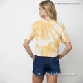 Damen Mode Krawatte Dye Sommer Kurzarm T-Shirt